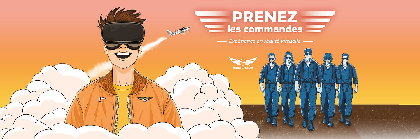 Expérience de réalité virtuelle aeroscopia